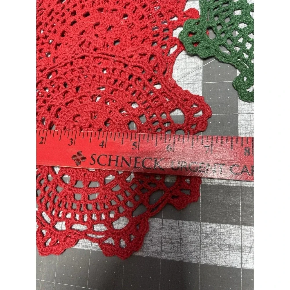 12 Pieces Hand Crochet Lace‎ Doily Cotton Coasters Table Mats